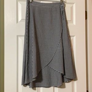 LOFT gingham checked skirt. Size 2.